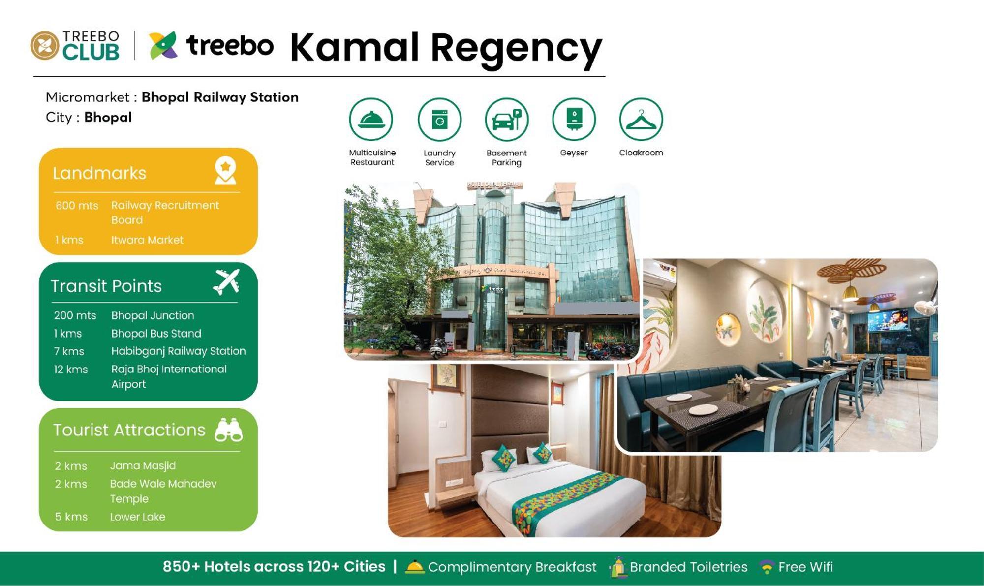 Hotel Treebo Kamal Regency à Bhopal Extérieur photo